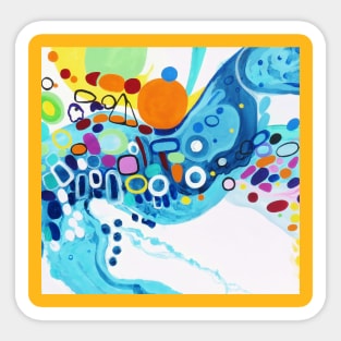 Jelly Bean Belly of Easter 2 Abstract Art Sticker